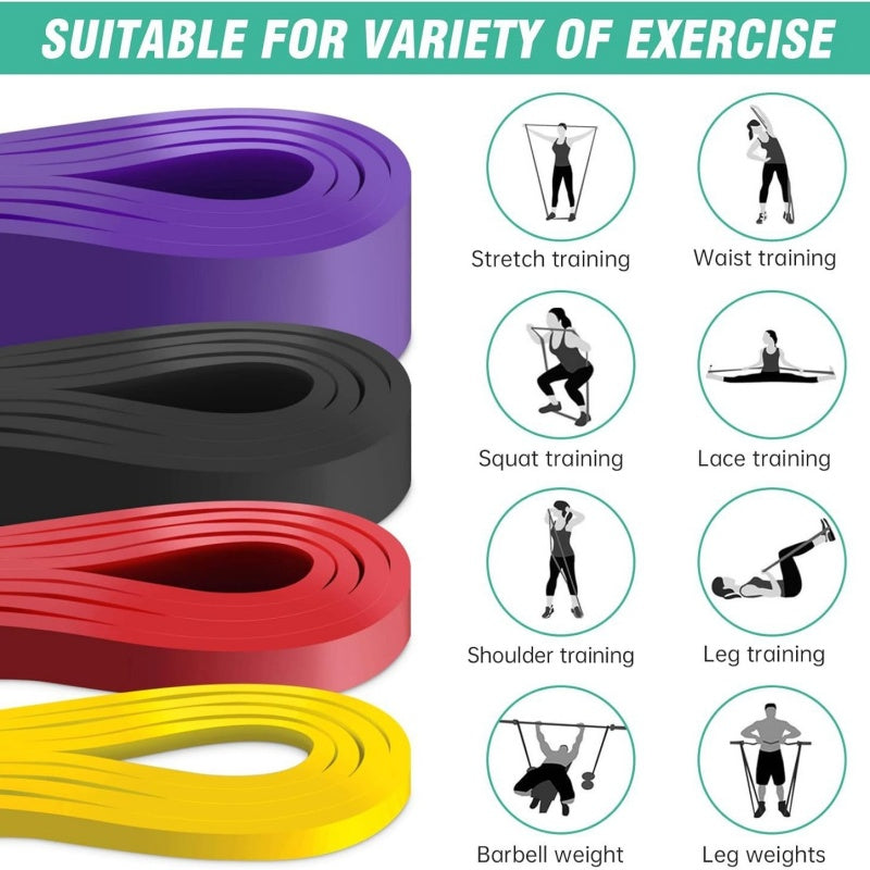 Set Bande Elastiche Fitness - Allenamenti Casa e Palestra