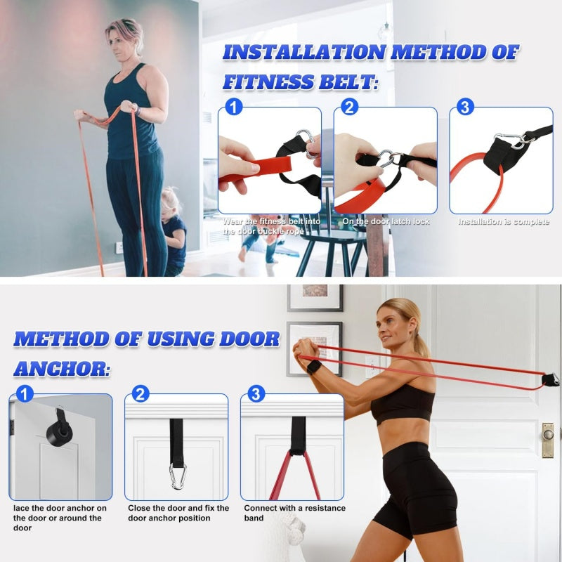 Set Bande Elastiche Fitness - Allenamenti Casa e Palestra